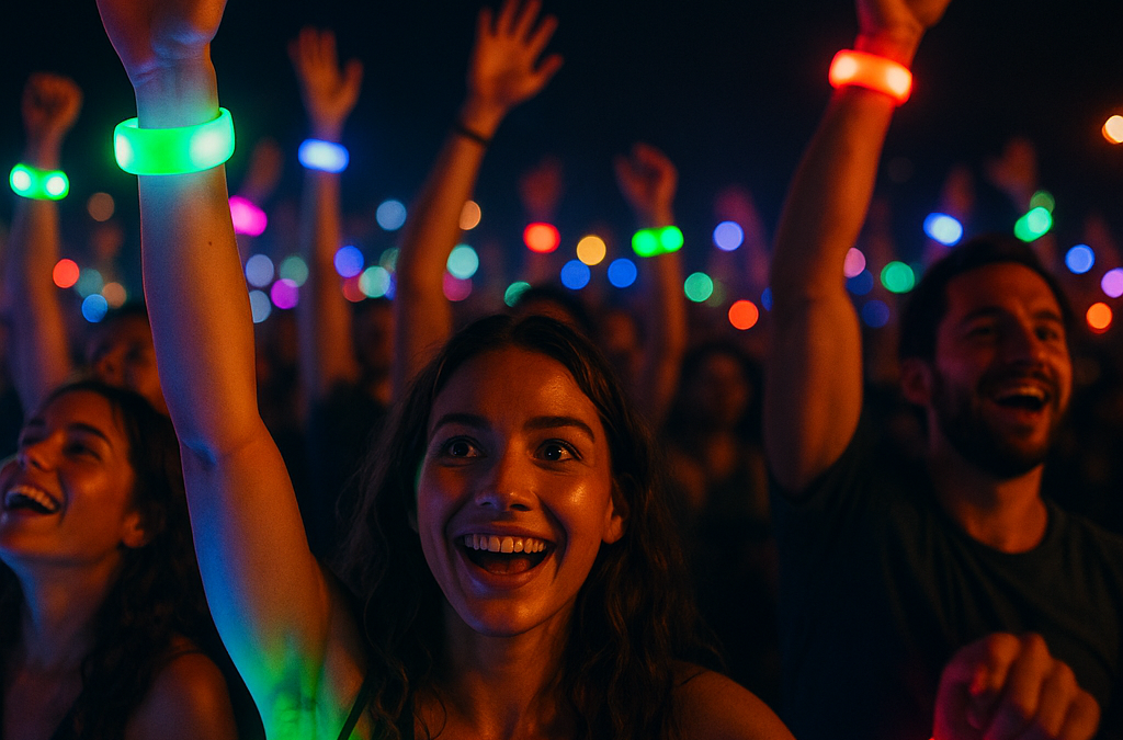 ROI von LED-Leuchtarmbändern bei Events steigern