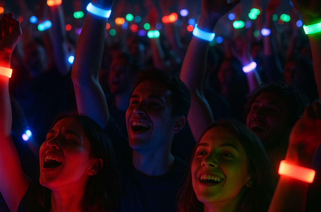 Measurable Impact of LED Bracelets on Events